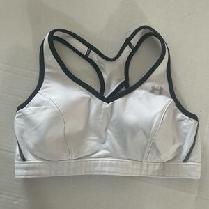 Under Armour Women's White and Black Sports Bra